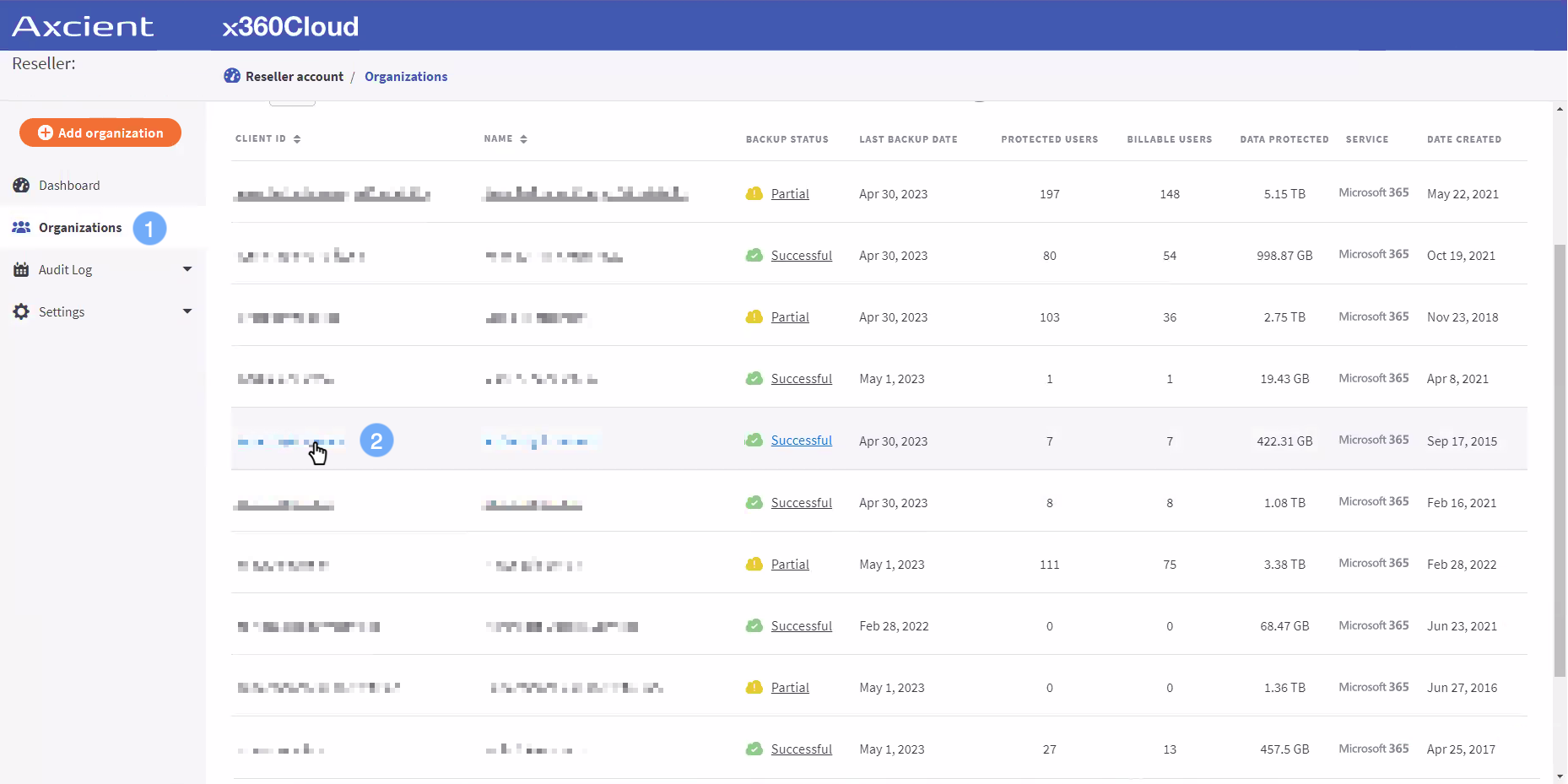 1._Select_Organizations_and_choose_a_Client_ID.png