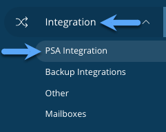 Click Integration and select PSA Integration.png