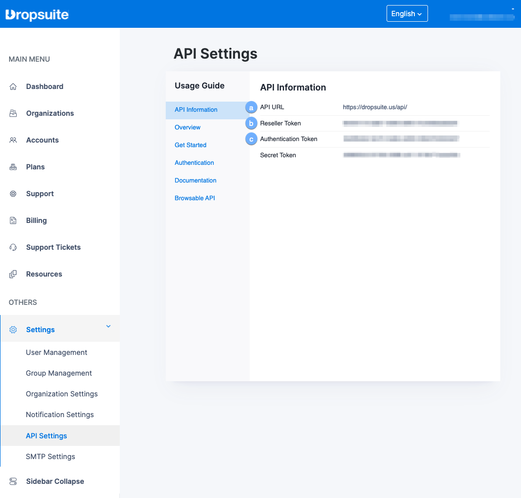 Dropsuite API Settings.png