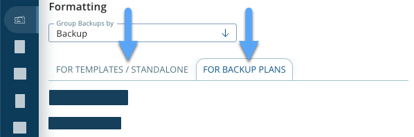 Choose For Backup Plans or For Templates : Standalone.png