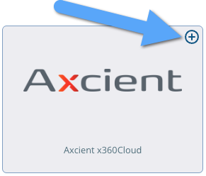 Click + on the Axcient 360Cloud tile.png